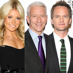 Kelly Ripa, Anderson Cooper, Neil Patrick Harris Kelly Ripa, Anderson Cooper, Neil Patrick Harris